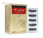 اورامین اف (جینسینگ کره ای + ژل رویال) کوشان فارمد 30 کپسول