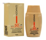 کرم ضد آفتاب spf50 پوست چرب و مختلط ژیناژن 50 میلی لیتر رنگ طبیعی 02