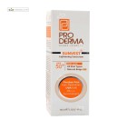 کرم ضدآفتاب رنگی spf50 روشن کننده لک های پوست پرودرما 40 میلی لیتر بژ طبیعی