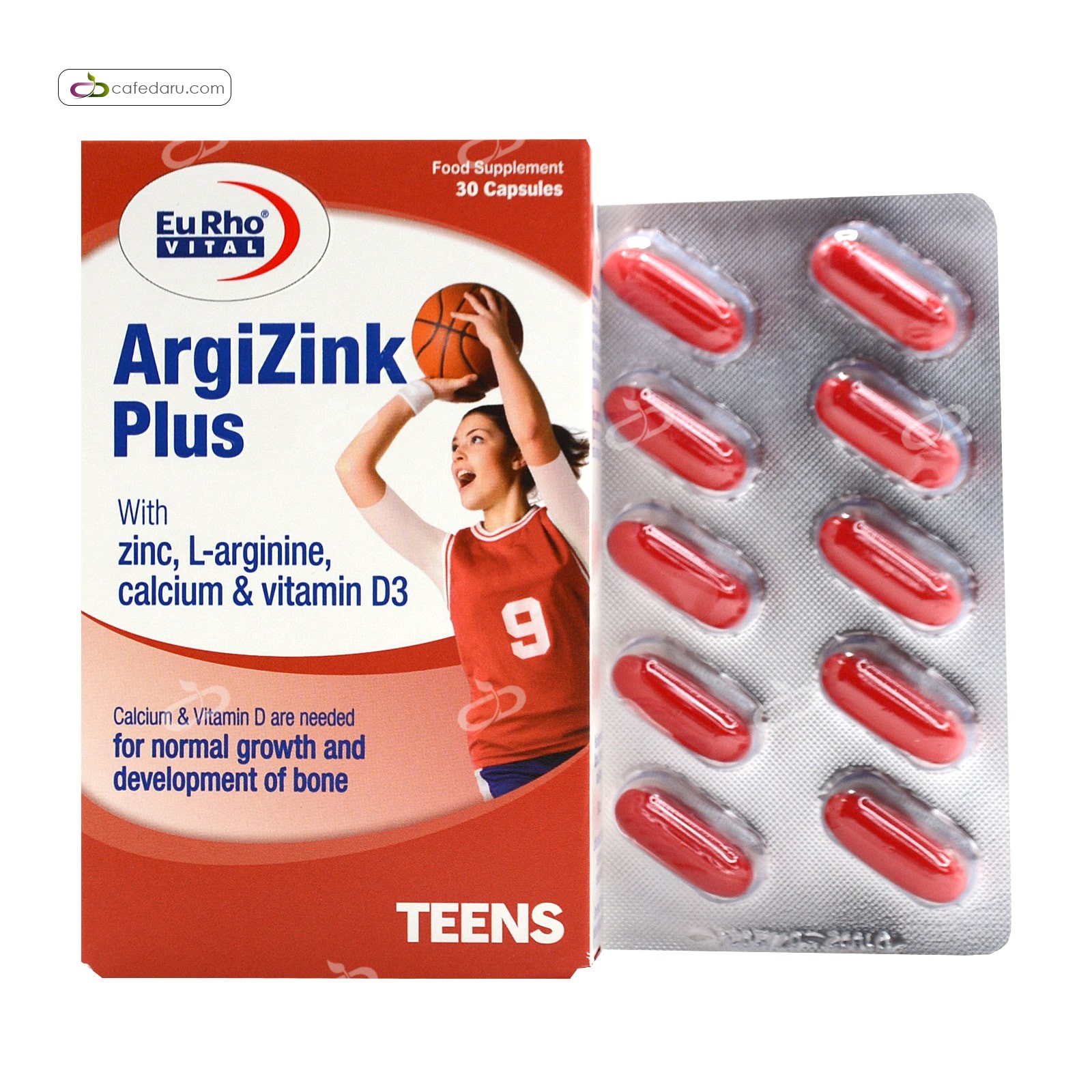 آرژی زینک پلاس (بهبود رشد استخوان) یوروویتال 30 کپسول