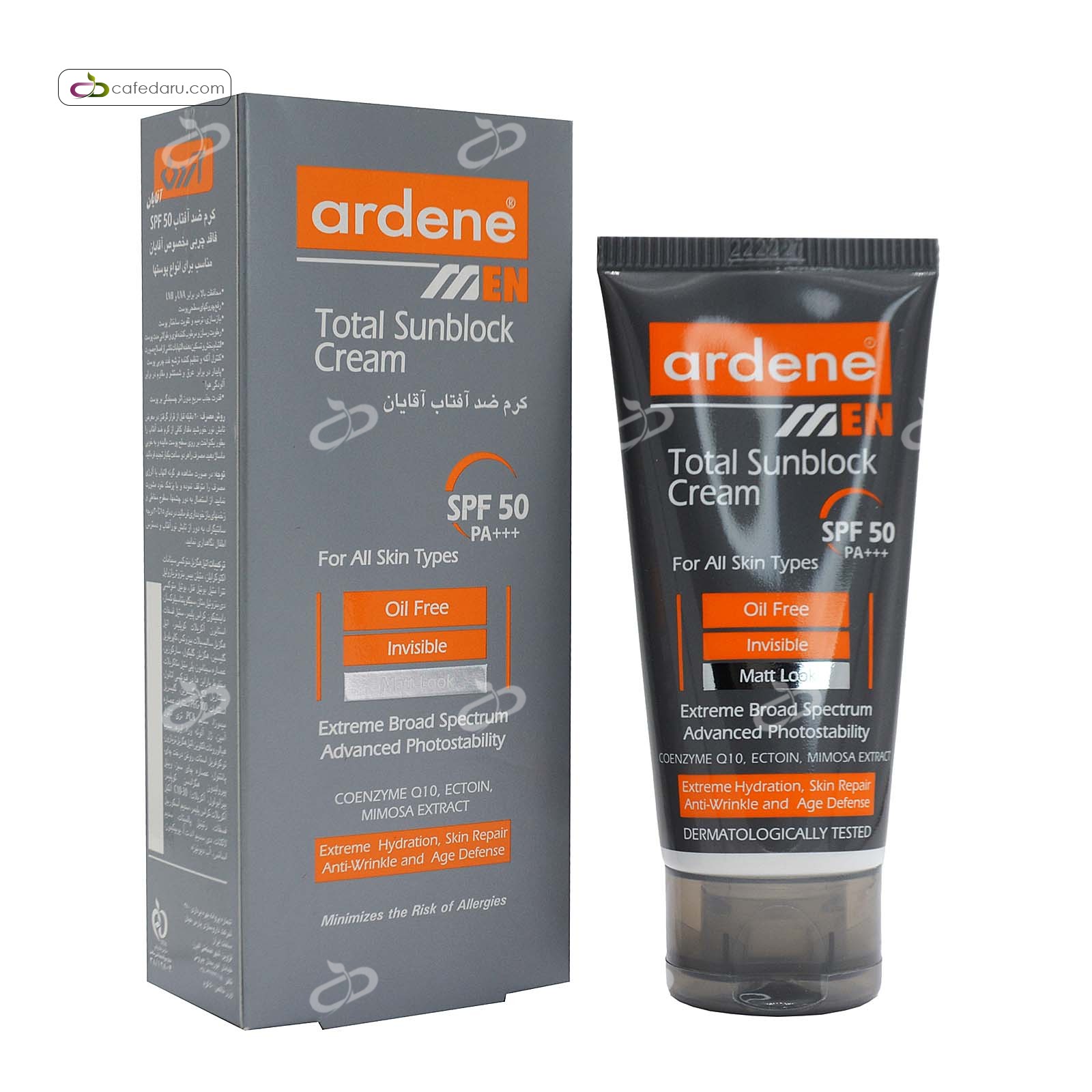 کرم ضد آفتاب SPF50 آقایان آردن 50 میلی لیتر