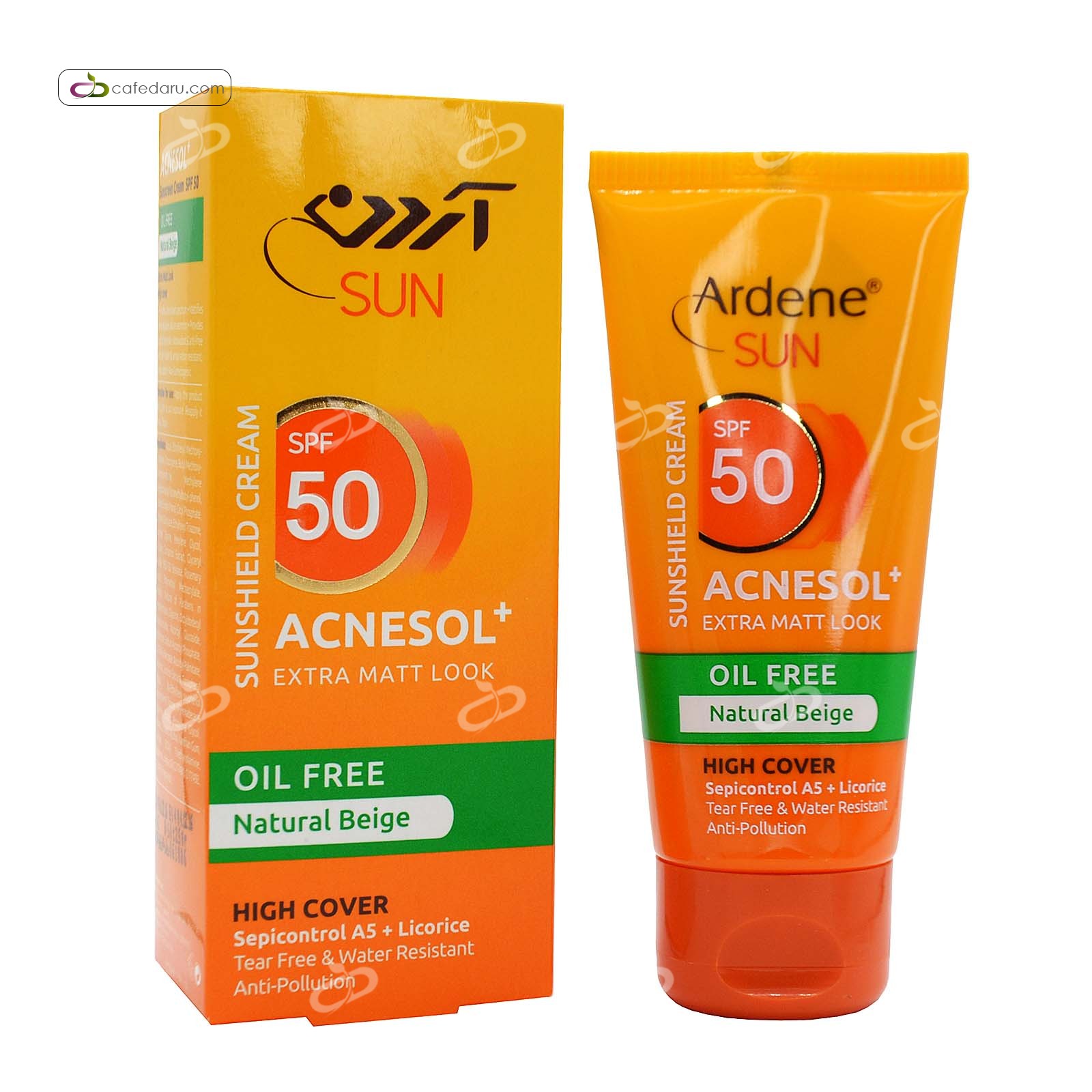 کرم ضدآفتابSPF50 فاقد چربی آردن50گرم بژ طبیعی