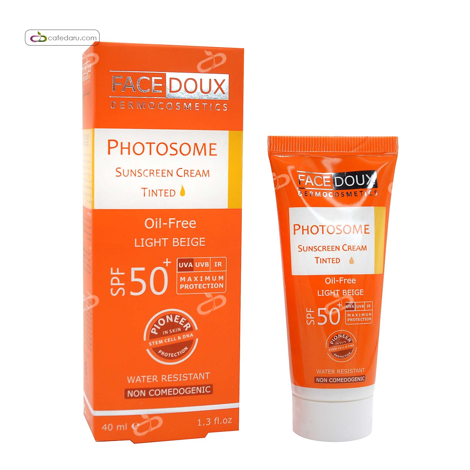 کرم ضدآفتاب فوتوزومSPF50 فیس دوکس40 میلی لیتر بژ روشن