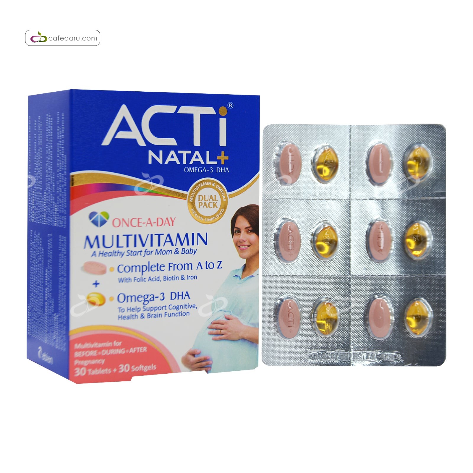 اکتی ناتال پلاس (مولتی ویتامین بارداری) ابیان دارو 30 قرص 30 سافت ژل