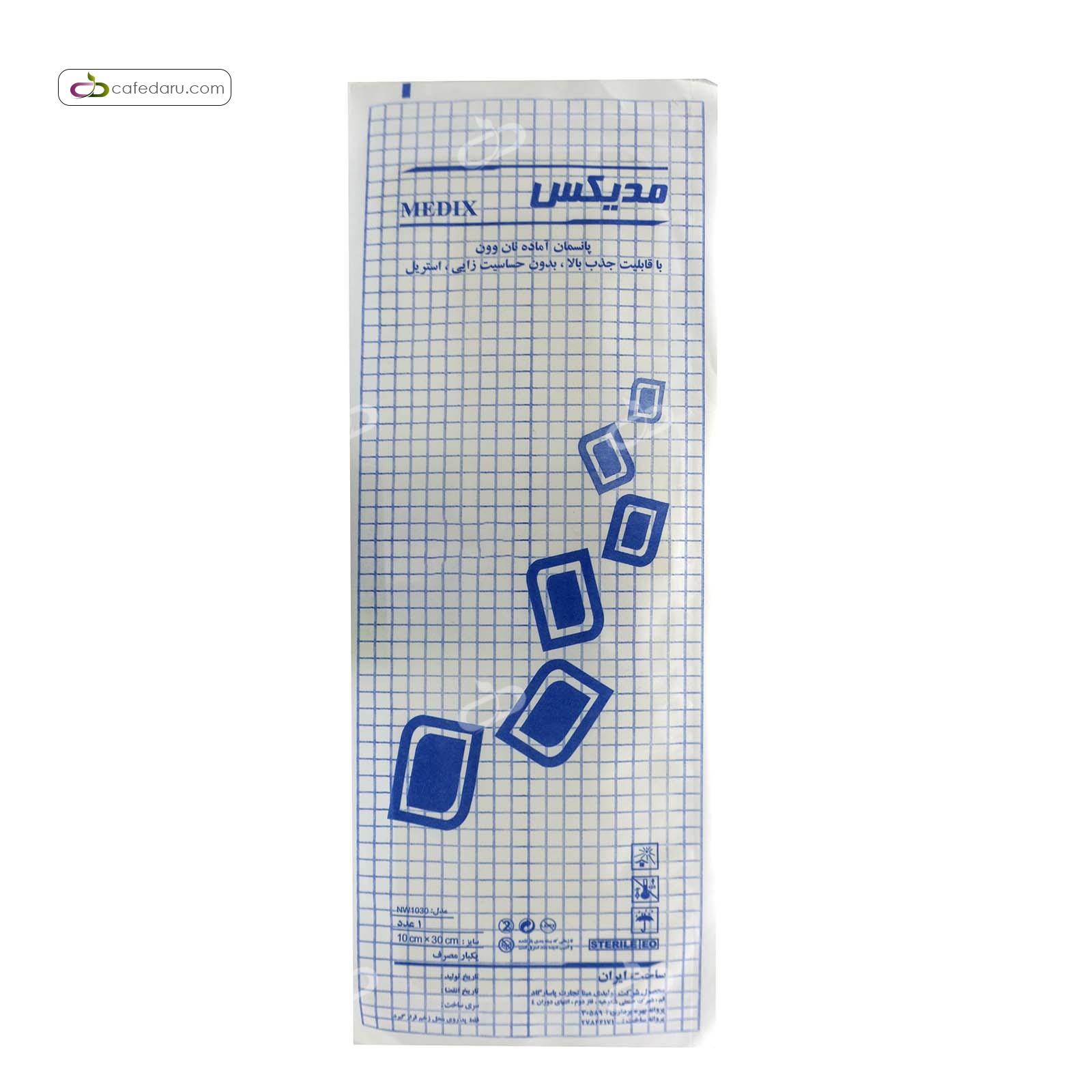 پانسمان آماده مدیکس 10 در 30 سانتی متر