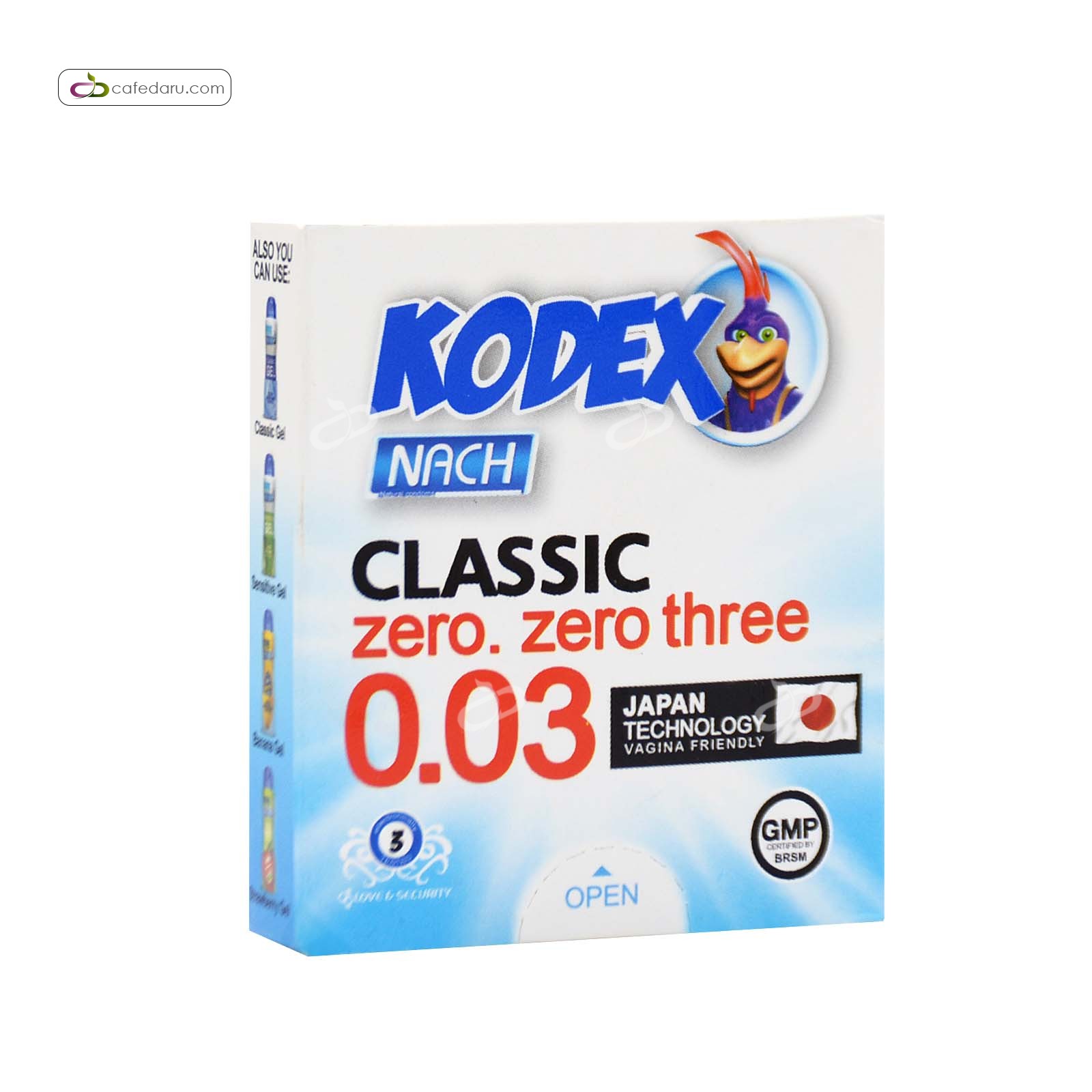 کاندوم کلاسیک 30 میکرون کدکس 3 عددی