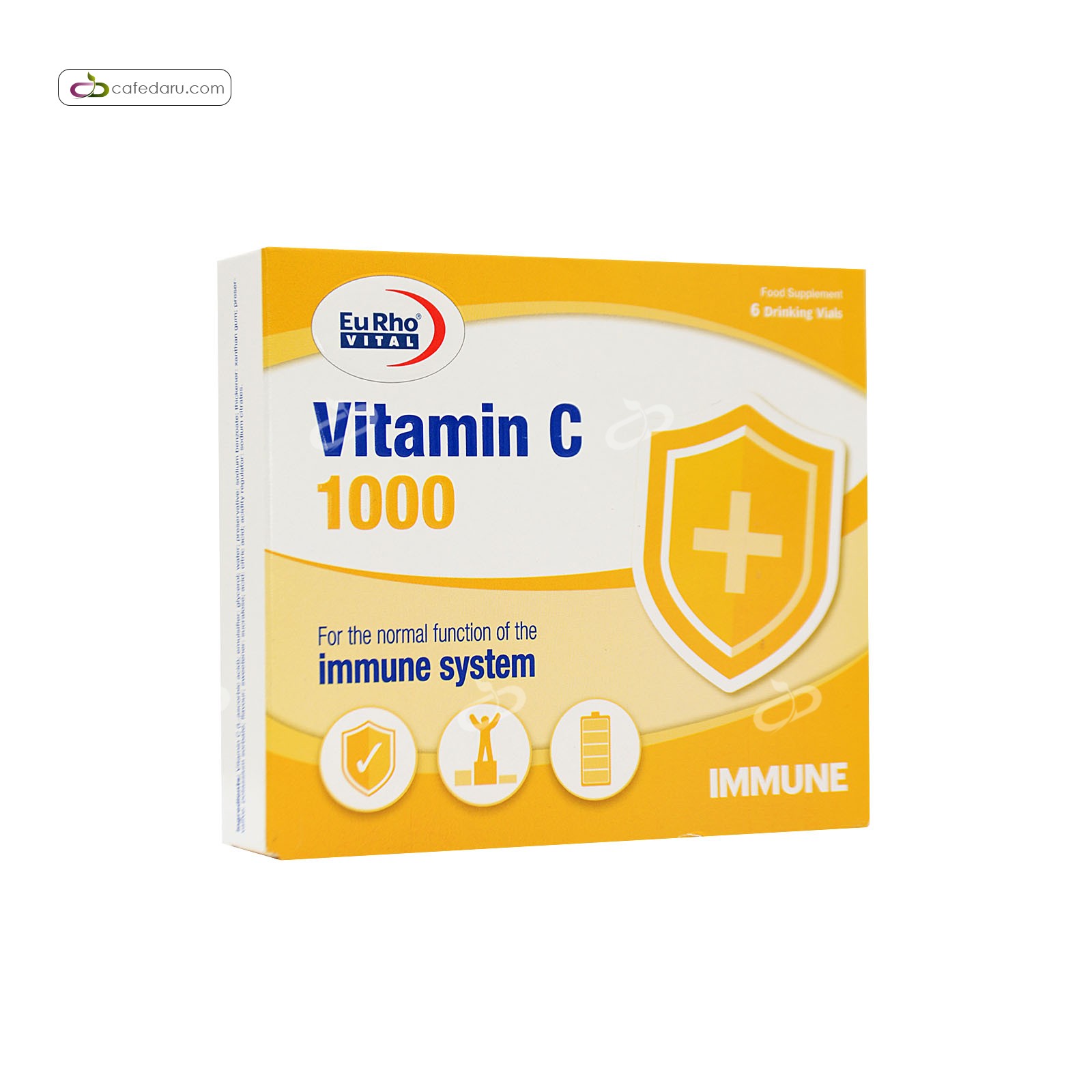 ویتامین ث 1000 میلی گرم یوروویتال 6 ویال 25 میلی لیتری