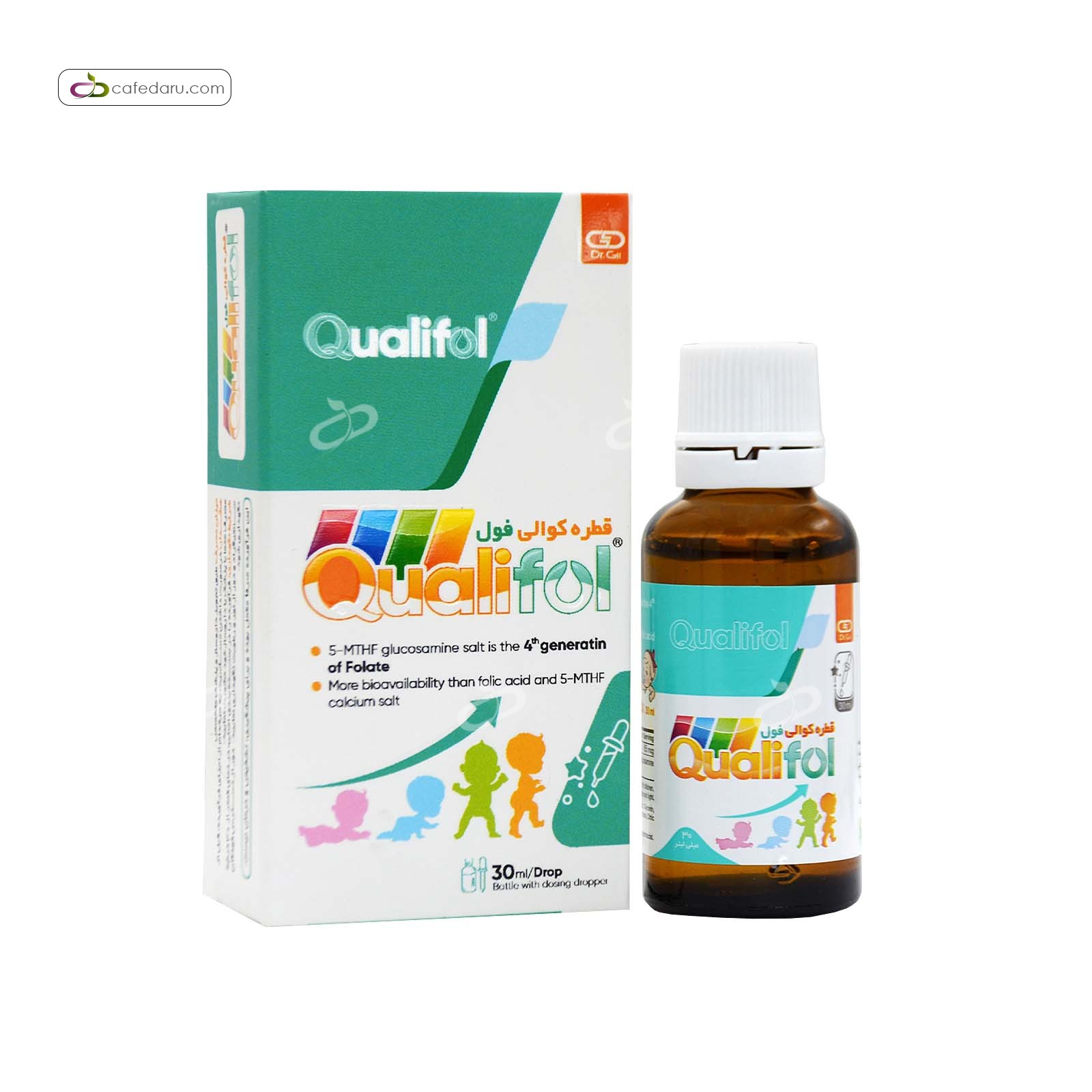 قطره کوالی فول (تأمین فولات کودکان) دکتر گیل رازان فارمد 30 میلی لیتر