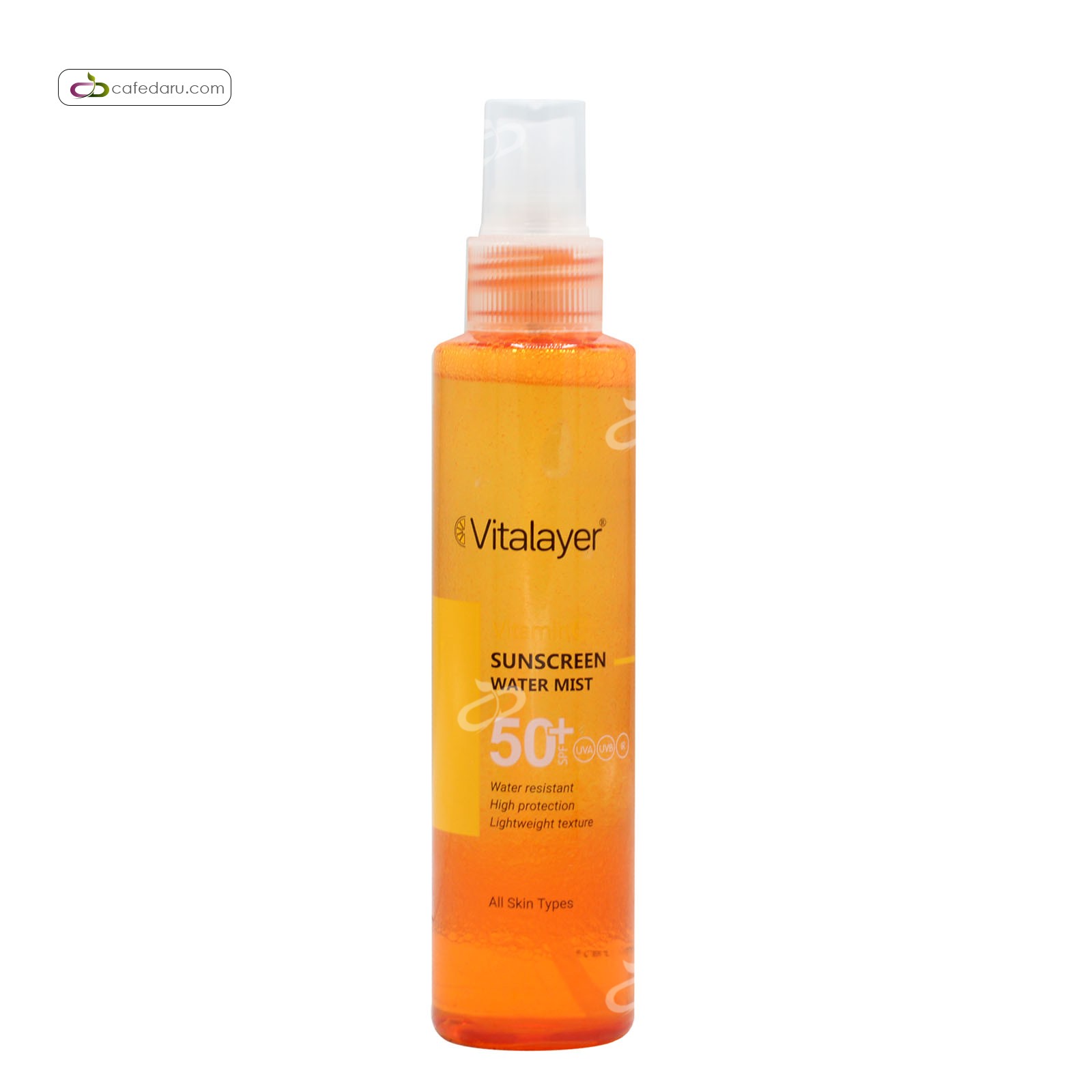 اسپری ضد آفتاب SPF50 حاوی ویتامین ث ویتالیر 150 میلی لیتر