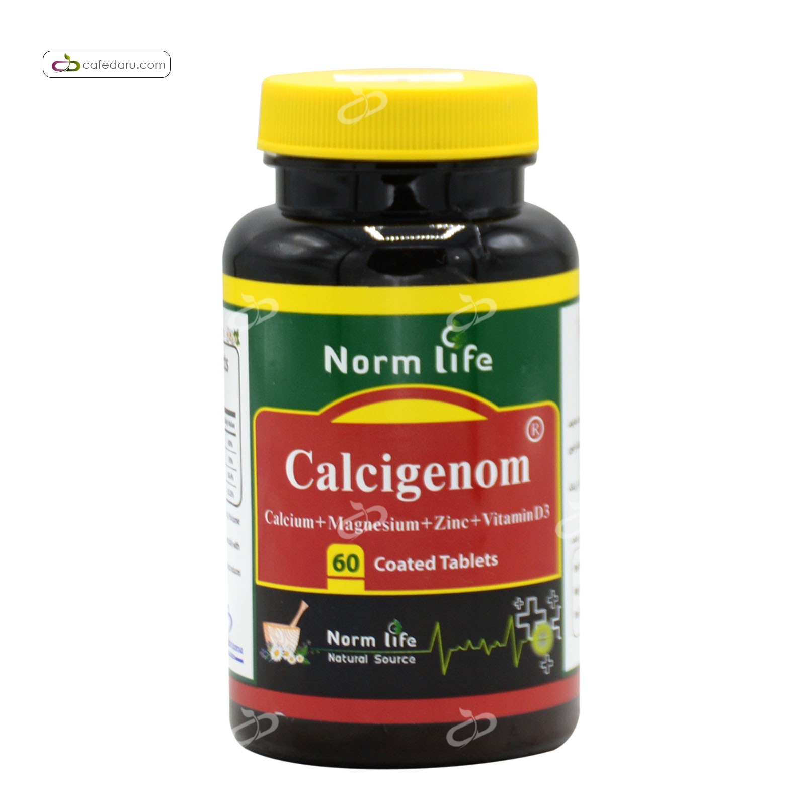 کلسیژنوم (کلسیم+منیزیم+زینک+ویتامین د3) نورم لایف 60 قرص
