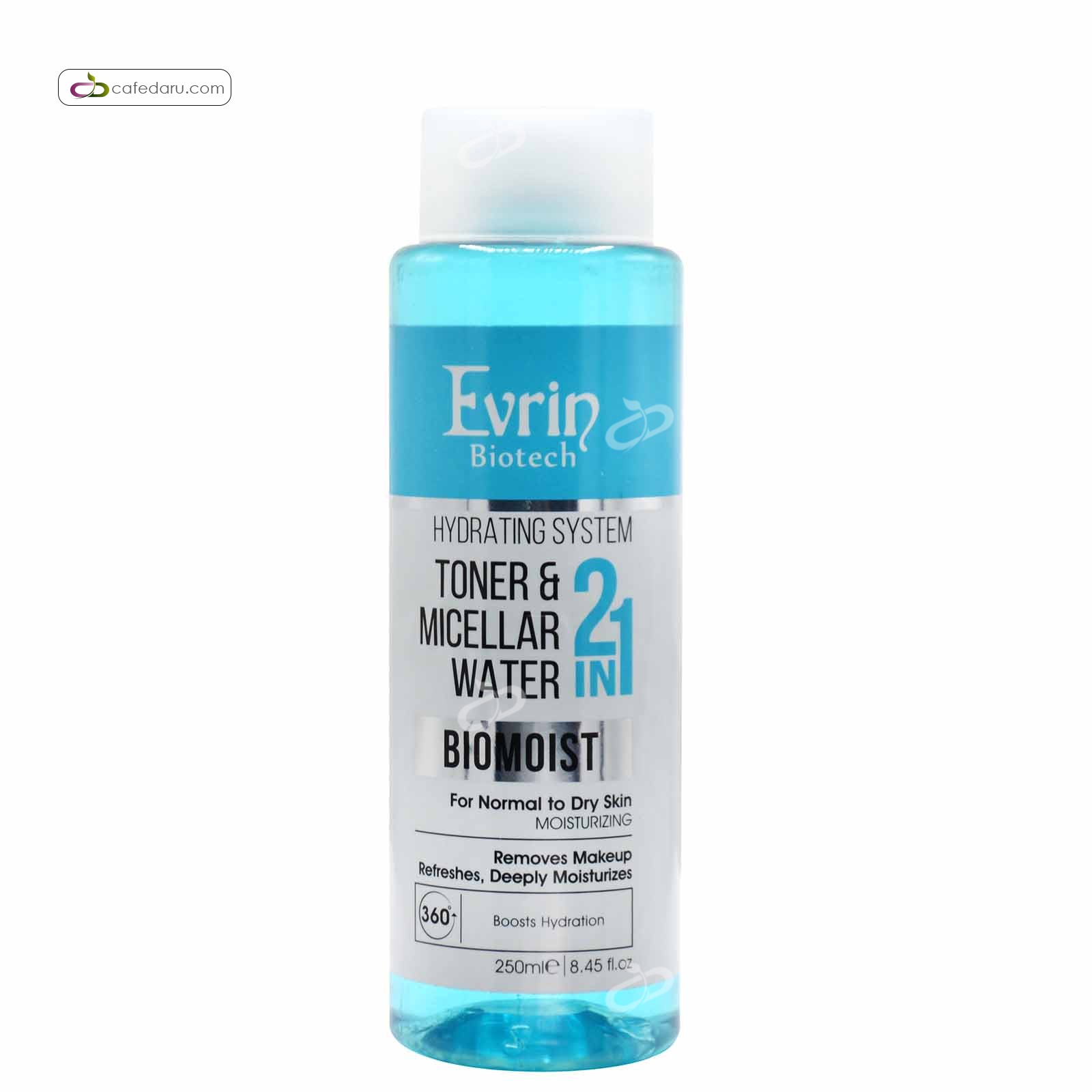 محلول پاک کننده آرایش و مرطوب کننده پوست معمولی خشک اورین 250 میلی لیتر