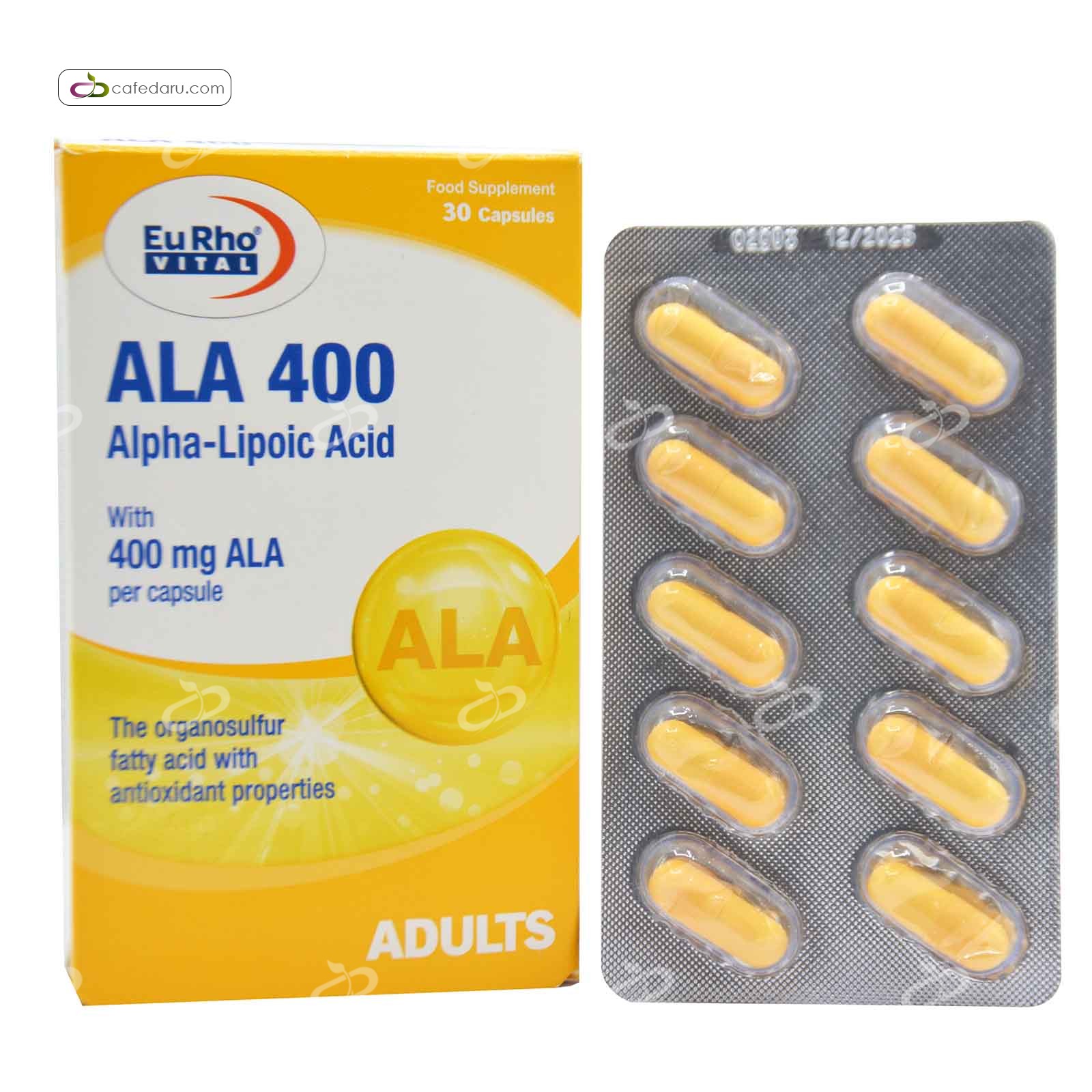 آ ال آ (آلفا لیپوئیک اسید) 400 میلی گرم یوروویتال 30 کپسول